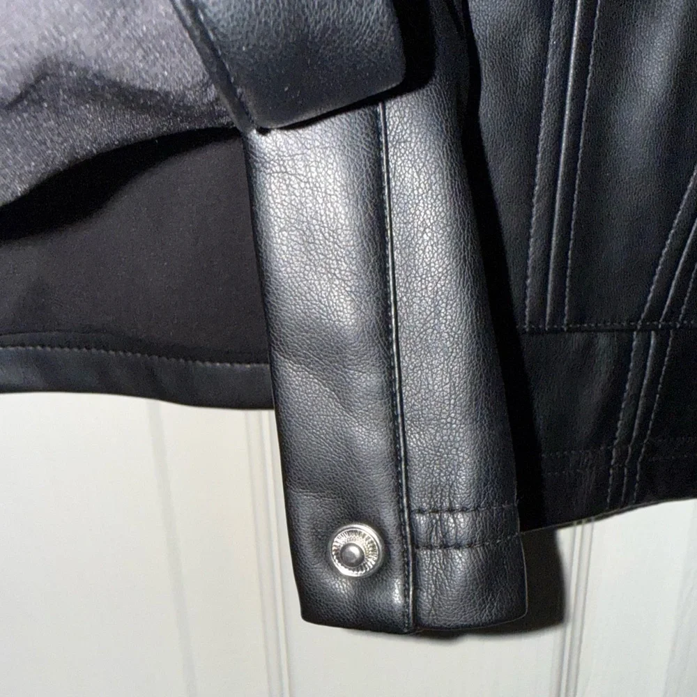For Love And Lemons Afton Faux  Leather Jacket - Picture 5 of 8